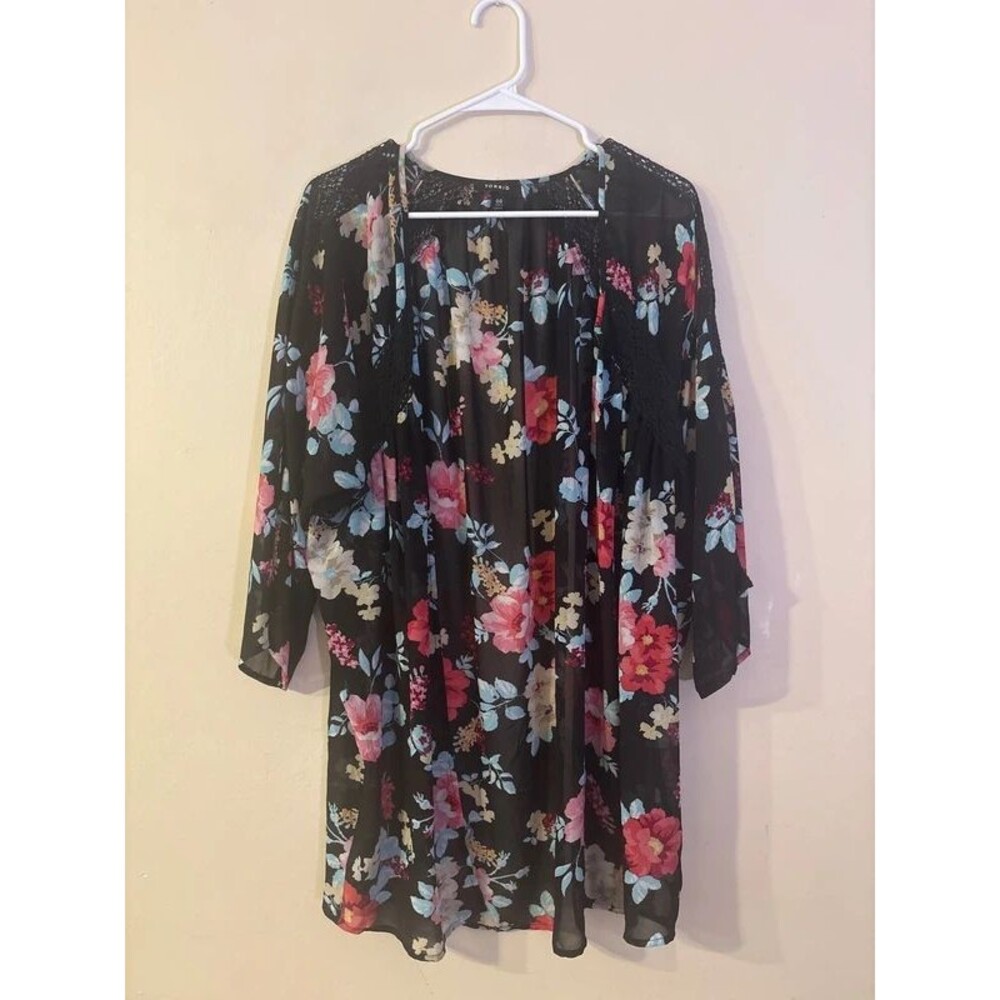 Torrid boho sheer kimono Duster top size 00